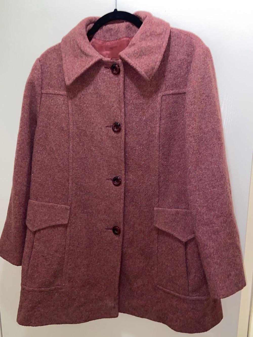 Vintage New England Mackintosh Wool Women's Coat Jacket Size Approximate L